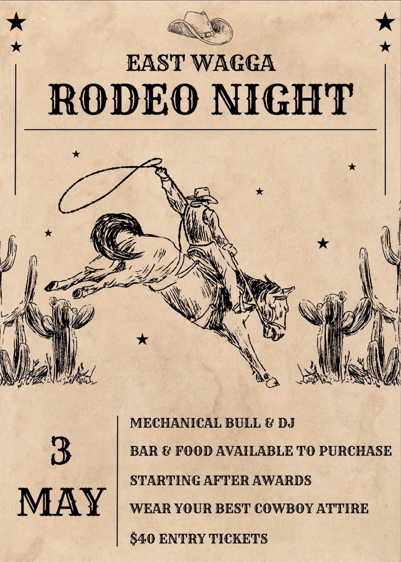 Rodeo Night Ticket